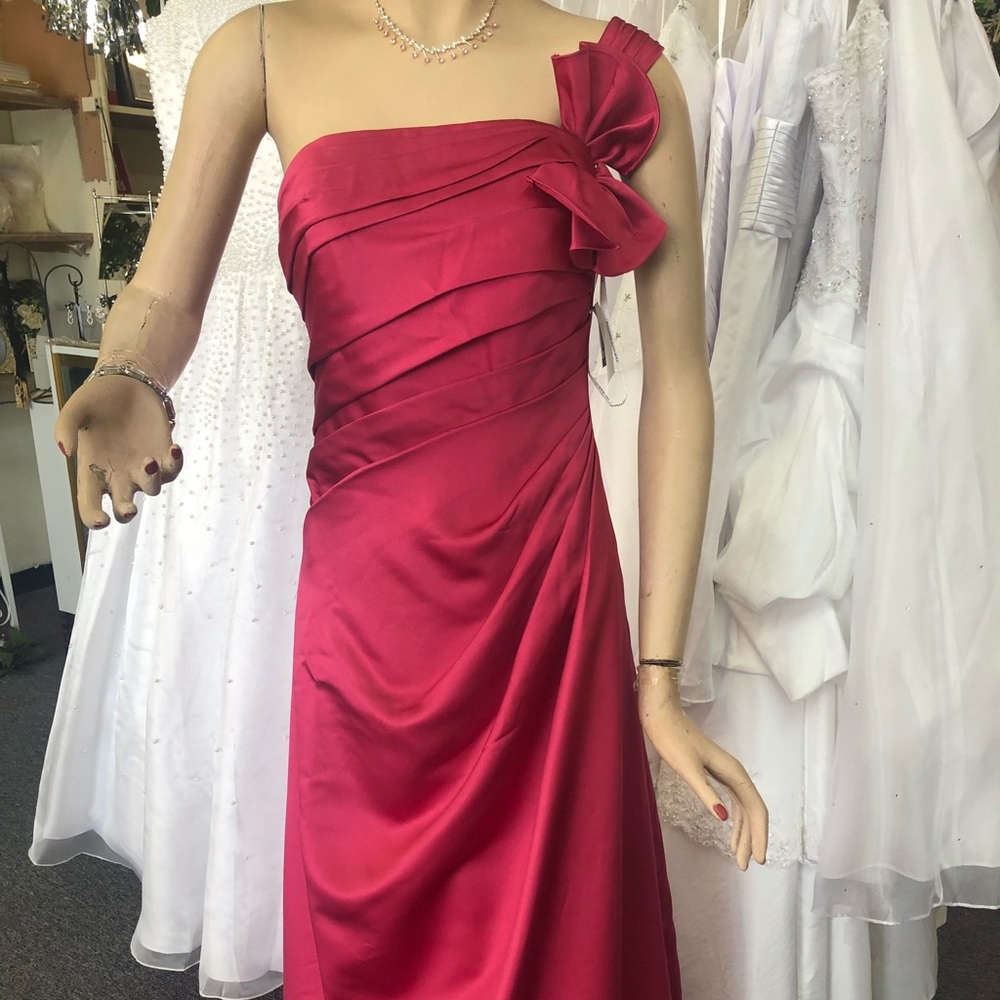 Pink Bridesmaid Prom Dress